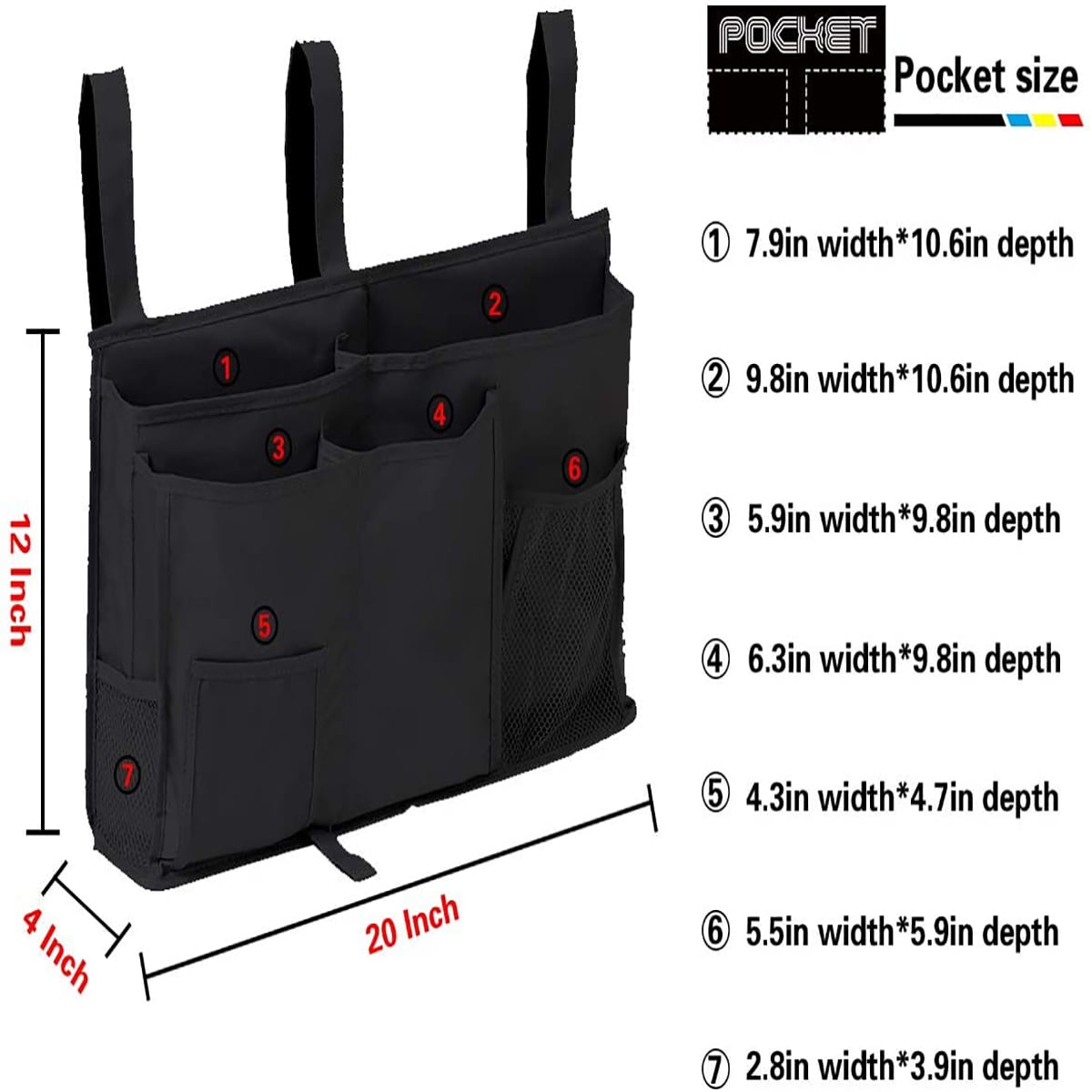 Wall Hanging Storage Bag, Waterproof Over The Door Closet Organizer