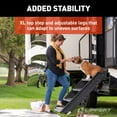 thumbnail image 4 of Lippert Components Entry Step 791575 SolidStep 3.0; 4 Manual Fold-Up Steps; With 8 Inch Rise; 400 Pound Capacity; Square Edge Step With Anti-Skid Step Tread; Black Steel With Aluminum Treads, 4 of 6