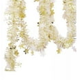 thumbnail image 1 of 2 Guirnaldas Navideñas Con Purpurina Larga Para Suministros Decorativos Para Fiestas De Cumpleaños, Copos De Nieve Dorados, 1 of 9