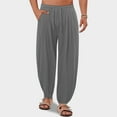 thumbnail image 6 of Mens Swim Trunks Quick Dry Compression Liner 2 In 1 Shorts Men Swimsuit Dark Gray L, 6 of 6