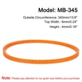 thumbnail image 2 of Uxcell 4 Paquetes de Correas de Máquina de Coser Naranjas MB-345 Correa en V de Motor 13.6" de Circunferencia Exterior, 2 of 6