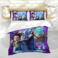 thumbnail image 5 of Megamind Themed Bed Sheet Set Three Piece Set 53x79 Inches Comfortable And Skin Friendly Unique Design Creating A Star Studded Night Home Decor Gifts For Family Friends fans, 5 of 6