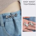 thumbnail image 4 of Jean Button Pins Adjustable Waist Buckle Bows Pant Pin No Sew Bows Tighten Waist Button Pin Button for Pant, 4 of 9