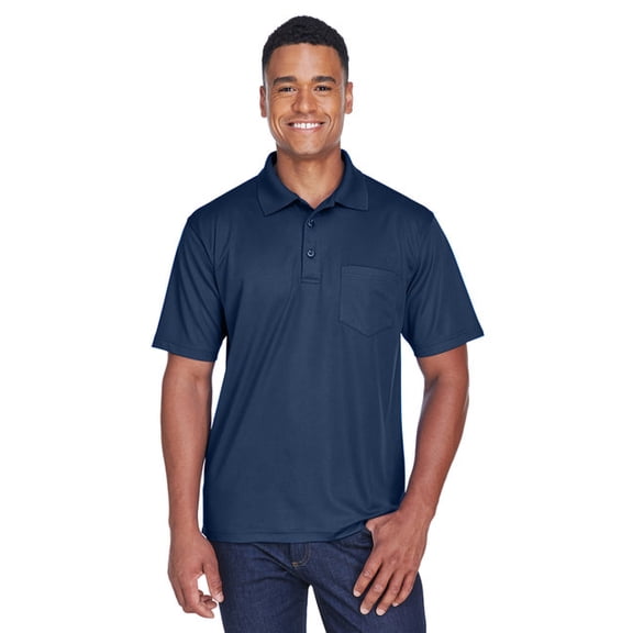 UltraClub 8210P Adult Cool & Dry Mesh Piqué Polo with Pocket
