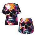 thumbnail image 5 of Xecao Colorful Skull print Swimsuit for women, Summer-ready, sporty style.Quick-dry fabric. Many sizes & colors., 5 of 9
