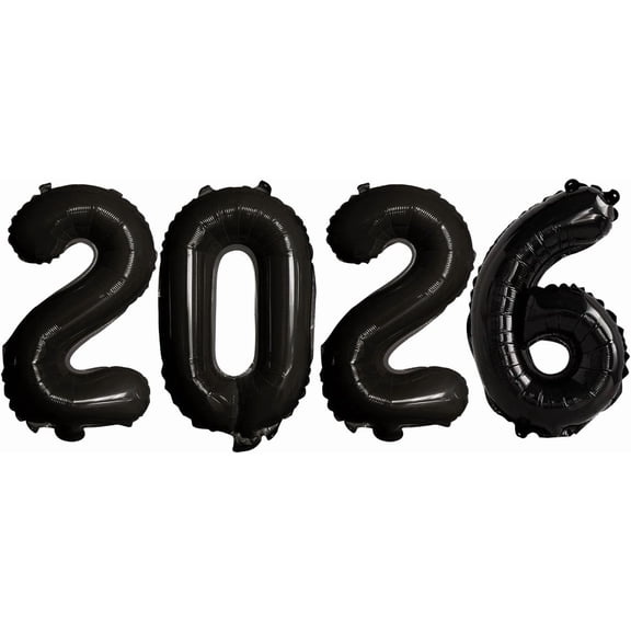 42 Inch 2026 Gold Foil Number Balloons for 2026 New Year Eve Festival Party Supplies Graduation Decorations