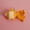 Orange goldfish, variant on Cute little goldfish handmade knitted toy, intricate crochet fish keychain, handmade pendant finished product