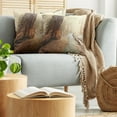 thumbnail image 5 of Ambesonne Landscape Throw Pillow Cover 2 Pack, Foggy Forest Woods, 18", Brown, 5 of 5