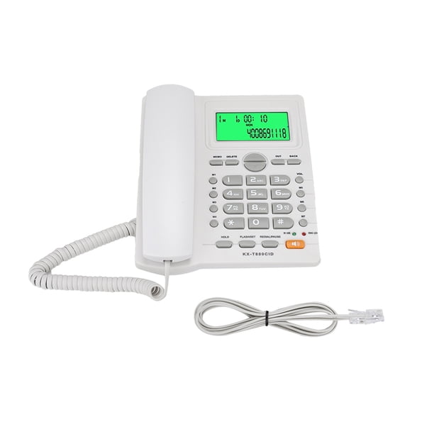 Teléfono Clásico Teléfono De Marcación Con Teclado De Estilo Tradicional El Hogar Oficina De Negocios Teléfono De Marcación Con Teclado Tradicional Con Pantalla De Identificación De Llamadas Vogacara EL014341-00