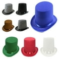 thumbnail image 3 of Aellinatey Short Brim Fedora Top Hat Western Cowboy Hat for Boy Men Adults Cap, 3 of 13