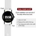 thumbnail image 5 of Uxcell Silicone Watch Band 19mm Soft Rubber Watch Strap with Plated Stainless Steel Buckle for Men Women, White, 5 of 6