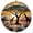 African Safari, variant on Louisiana Bayou Ornament , Travel Souvenir Keepsake Christmas