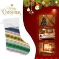 thumbnail image 4 of Coolnut Christmas Stocking Personalized Mexican Serape Stripes Large Candy Stocking Hanging Gift Xmas Stockings Decoration 1 PC for Family Holiday Party Ornaments Decor Fireplace, 4 of 7