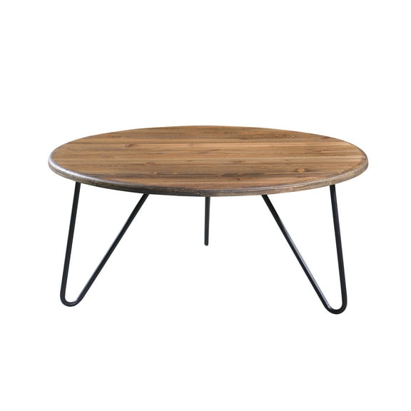 Serta Bryant 40" Round Coffee Table in Aged Pine
