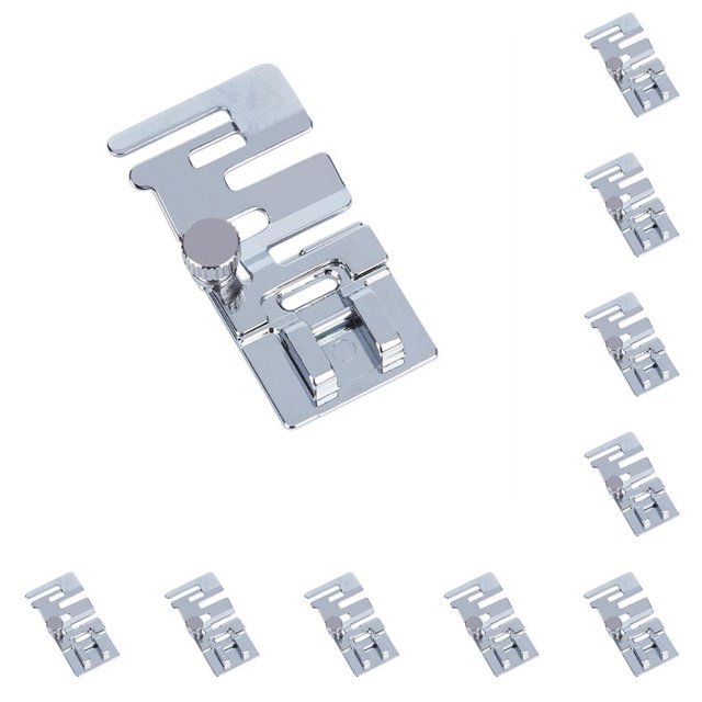 Bewildely Pie de presión de banda elástica, herramienta Universal multifunción para máquina de coser DIY, fácil instalación, prensatelas de 4.6*2.1 cm 10piezas