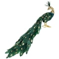 thumbnail image 2 of Northlight Glittered Peacock with Faux Pearls Christmas Decoration - 22" - Green, 2 of 9