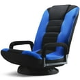 thumbnail image 1 of Silla de suelo giratoria Maple99 Gaming con 6 posiciones azul/negro, 1 of 7