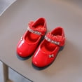 thumbnail image 5 of Akiihool Girls Ballet Flats Little Kid Girl's Mary Jane Dress Shoes Ballet Princess Flats for Party Wedding School Toddler/Little Kid/Big Kid (Red,8), 5 of 9