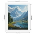 thumbnail image 2 of Paint By Numbers Kit for Adults Beginner - DIY Mountain Sunrise Reflection Lake Canvas Painting Kits for Adults, Frameless Paint By Number for Adults for Home Wall Decor 16x20 Inch, 2 of 7
