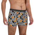 thumbnail image 5 of Men's Boxer Briefs, halloween elements pumpkins Soft Comfy Mens Underwear Boxer Briefs Breathable With Widen Waist, 5 of 7