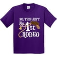 thumbnail image 3 of Inktastic No, This Ain't My 1st Rodeo Cowboy Hat and Lasso Youth T-Shirt, 3 of 5