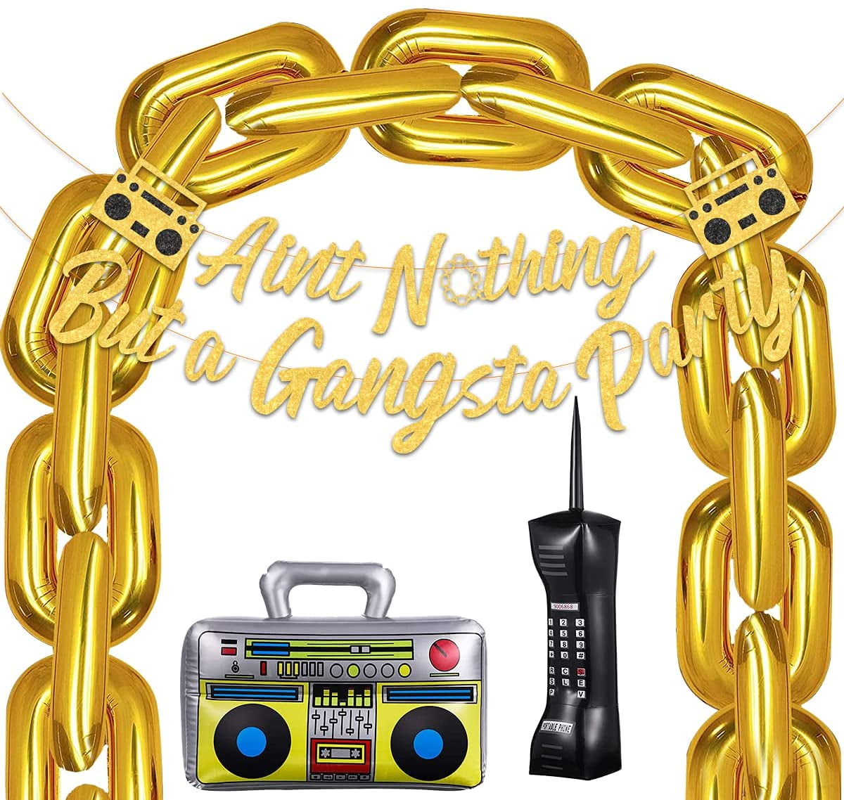 Great Choice Products Aint Nothing But A Gangster Party Decorations 90S Party  Decorations For Adults Cholo