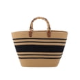 thumbnail image 1 of Xiao Hua Bolso de hombro tejido para mujer, bolso de mano tejido y neceser, elegante bolso de mano tejido para playa de verano, 44 x 9 x 28 cm (B), 1 of 5