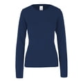 thumbnail image 1 of Playera Cuello Redondo Manga Larga YAZBEK para dama Color marino Talla grande 100% poliéster, 1 of 3