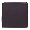 thumbnail image 5 of SAFAVIEH Elaine Solid Plush Upholstered Pouf, Plum, 5 of 9