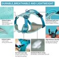 thumbnail image 5 of AIITLE Breathable Mesh-lined Dog Harness with A Leash - Waterproof Lightweight Oxford Cloth Pet Harness with Double Reflective Design, Adjustable No Pull Pet Supplies for Puppy Small Dogs Blue XS, 5 of 6