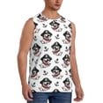 thumbnail image 2 of Daiia Pirate Puppy Printed Men's Tank Tops,Casual Soft Sleeveless Gym Muscle Shirts Bodybuilding Tee-Small, 2 of 8