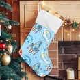 thumbnail image 5 of Coolnut 17.7 Inch Christmas Stockings, 1 PCS Cartoon Space Pattern Presonalized Large Stocking Sock for Family Holiday Xmas Party Decorations, 5 of 7