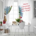 thumbnail image 4 of Christmas Blackout Curtains | Light Blocking Print Window Curtains, Watercolor Xmas Tree Dessert Snowflake Thermal Insulated Window Drapes for Living Room Kitchen Cafe (2 Panels, 104"W x 45"L), 4 of 7
