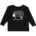 thumbnail image 3 of Inktastic I Like Pig Butts WHT Boys or Girls Long Sleeve Toddler T-Shirt, 3 of 5