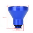 thumbnail image 2 of Blue Aluminum Oil Filler Funnel 20mm Universal Oil Catch Drain Motorcycle, 2 of 12