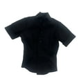 thumbnail image 3 of Camisa de Manga Corta con Botones para Niñas Escala 1/6, Disfraz, Cosplay, Moda Casual para Figuras Femeninas Escala de 12 Pulgadas, Accesorios para M Negro, 3 of 8