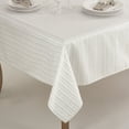 thumbnail image 5 of Saro Lifestyle Gloria Collection Stitched Design Tablecloth Ivory 70" Square, 5 of 5