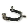 thumbnail image 4 of AJ Tack Men's Black Horizontal Rowels Bumper Spurs, 4 of 4