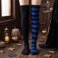 thumbnail image 4 of Garbnen Thigh High Stockings for Women Striped Over the Knee Socks Comfortable Lightweight Hosiery for Halloween and Daily Wear, 4 of 4