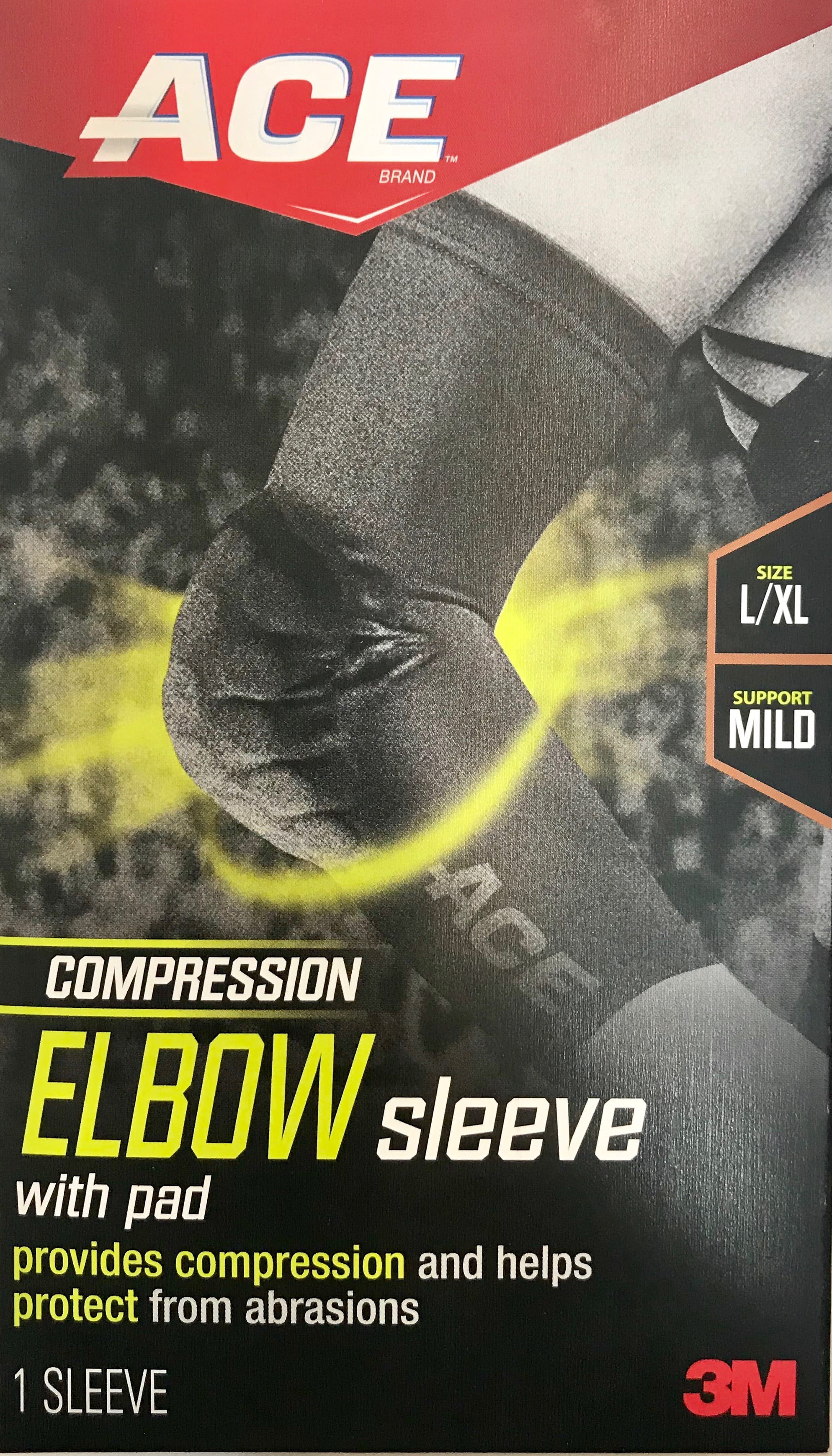 ACE™ Brand Compression Elbow Sleeve w Pad 901513, L/XL