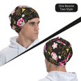 thumbnail image 6 of Naloa Skull Daisy Beanie for Men Women Knitted Unisex Winter Hat Beanies Cap Knit Cuffed Beanies Hats, 6 of 7