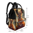 thumbnail image 2 of Fotbe Maple Leaf Meditating Chihuahua Mochila Maternidad - Lona de Sarga Impermeable, Mochila de Pañales de Gran Capacidad con Múltiples Bolsillos y Correas Ajustables, 2 of 6