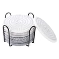 thumbnail image 3 of CoreLiving 8 Pack Round Woven Placemats, Decorative Braided Cotton Rope Table Mats, Heat Resistant Kitchen Dining Room Decor, Durable Farmhouse Style, 3 of 7