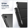 thumbnail image 6 of JETech Case for Samsung Galaxy Tab A8 10.5-Inch 2022 (SM-X200/X205/X207), Slim Translucent Back Tri-Fold Folio Stand Protective Tablet Cover, Auto Wake/Sleep (Black), 6 of 7