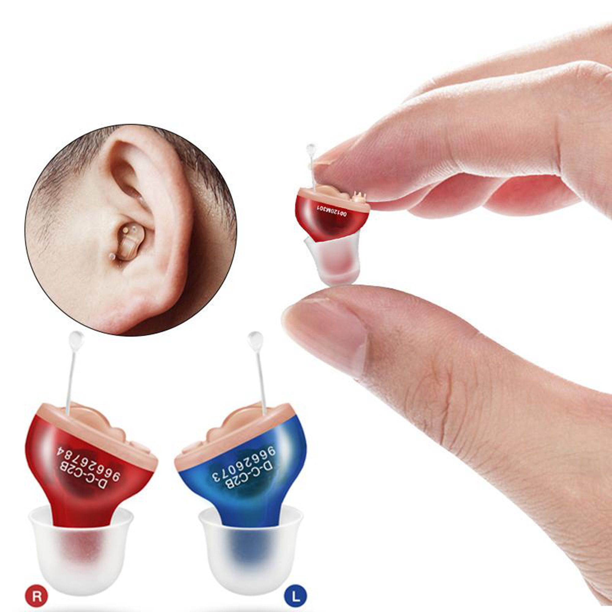 Mini Invisible Hearing Aids Amplifier Digital Magic Ear Personal Sound Amplifier For Seniors And Adults,Inner-Ear Hearing aid,1 Pack