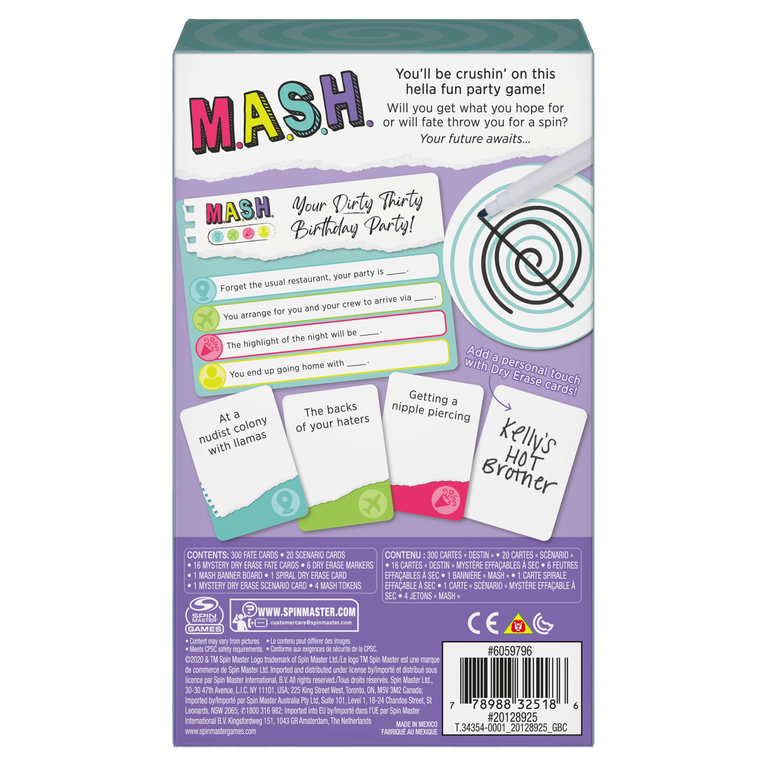 Mash Fortune Telling Adult Party Game For Ages 17 And Up Walmart Com Walmart Com