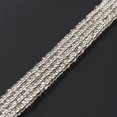 thumbnail image 4 of 20 pc Waist Beads Transparent Glass Seed Beads Stretch Body Chain Fashion Summer Jewelry for Women Silver 31-1/2~31-7/8 inch(80~81cm), 4 of 4