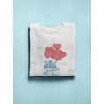 thumbnail image 3 of Raccoon With Heart Balloon Sweatshirt Women -Image by Shutterstock, Female x-Large, 3 of 4