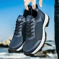 thumbnail image 5 of Sneakers for Men Comfortable Wide Toe Walking Shoes Lightweight La𝖼e Up Mesh Tennis Shoes Fashion S𝗅ip On Athlet𝗂c Shoes Breathable Non-S𝗅ip Running Shoes, 5 of 9