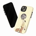 thumbnail image 3 of Disco Cowgirl Phone Case, Yellow Gingham Western Boots & Mirror Ball Cover for iPhone 17 16 15 14 13 12 11 Plus Pro Max Mini, 3 of 6